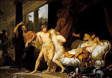 Baron Jean-Baptiste Regnault Socrate arrachant Alcibiade du sein de la Volupte